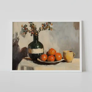 Still Life with Oranges Food wall art prints