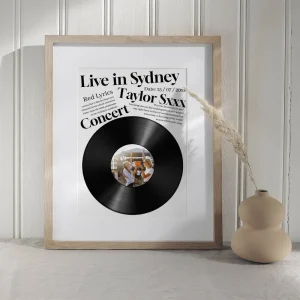 Live in sydney concert photo collage close up view