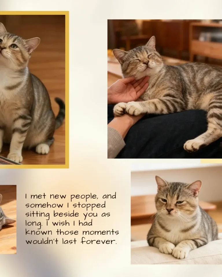 Pet memorial gifts close-up showing cat being gently patted by owner.