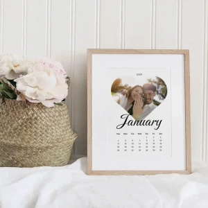 new beginnings calendar photo collage close up view