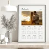 classic calendar photo collage close up view