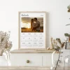 classic calendar photo collage interior view