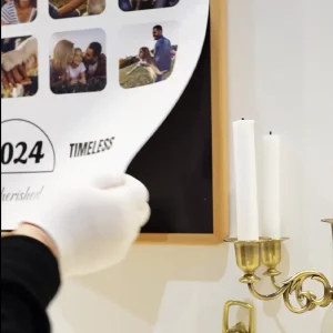 Replacing a large iron-infused print on a VeeArt magnetic photo frame