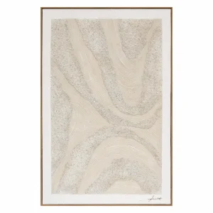 Desert Waves minimalist 3d art on the wall with sand ripples