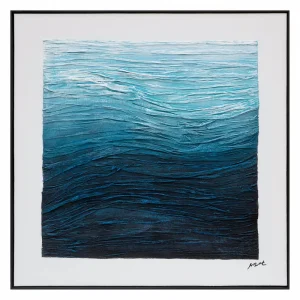 Ocean Depths 3d wall art australia deep blue textile art