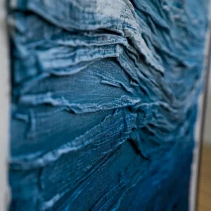 Detailed shadows on Ocean Depths coastal wall art australia texture