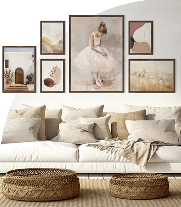 Traditional gallery wall frame 05