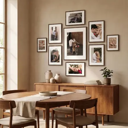 Focal gallery wall frame set.