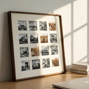 p2 instax square grid collage photo frame 16 photos