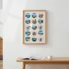 p1 circle grid collage photo frame 15 photos