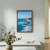 p2 walnut magnetic photo frame pinboard