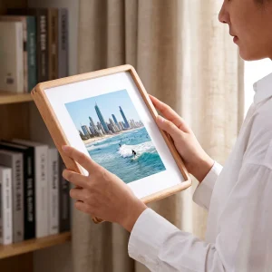 p1 beech magnetic photo frame picture frame
