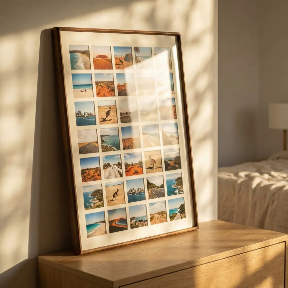 105715 P1 4x4 Square Grid Collage Photo Frame 35 Photos p1 4x4 square grid collage photo frame 35 photos