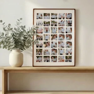 p2 4x4 square grid collage photo frame 35 photos