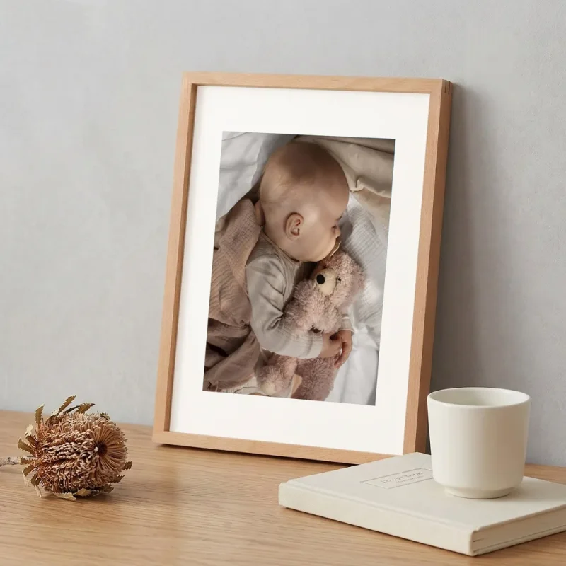 p1 beech magnetic photo frame picture frame