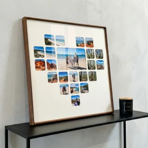 p2 love heart collage photo frame 22 photos