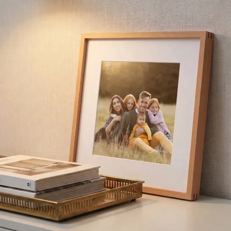 p1 beech magnetic photo frame picture frame