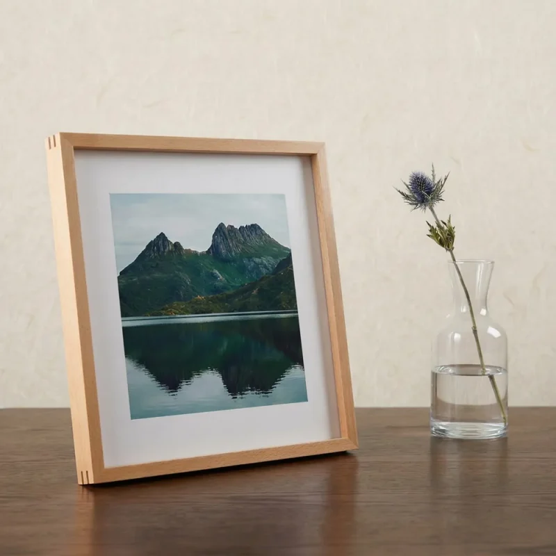 p2 beech magnetic photo frame pinboard