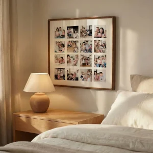 p2 4x4 square grid collage photo frame 16 photos