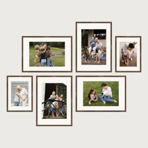 P2 center aligned gallery wall frames 6 frames