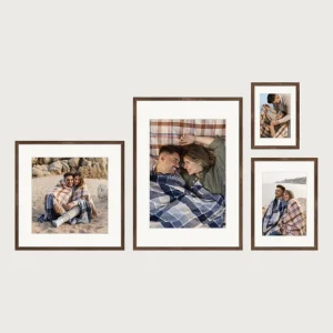 P1 bottom aligned gallery wall frames 4 frames