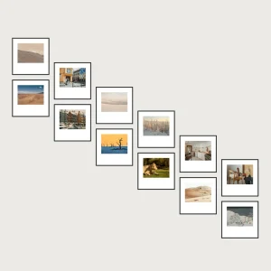 P2 staircase magnetic gallery wall frames 12 frames