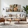 P3 bottom aligned magnetic gallery wall frames 6 frames