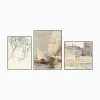 P2 bottom aligned magnetic gallery wall frames 3 frames