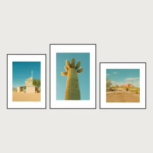 P2 bottom aligned magnetic gallery wall frames 3 frames