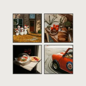P2 grid magnetic gallery wall frames 4 frames