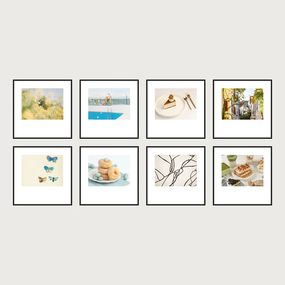 Grid Magnetic Gallery Wall Frames 8 Frames