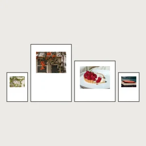 P2 bottom aligned magnetic gallery wall frames 4 frames