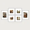 P2 symmetrical magnetic gallery wall frames 6 frames