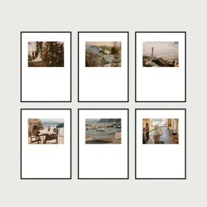 P1 grid magnetic gallery wall frames 6 frames