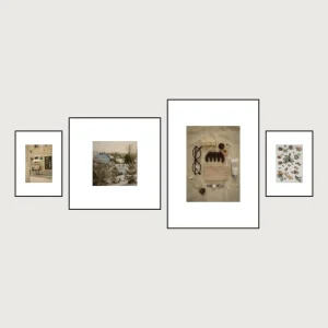 P1 center aligned magnetic gallery wall frames 4 frames