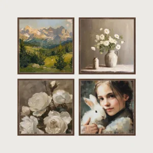 P2 grid gallery wall frames 4 frames