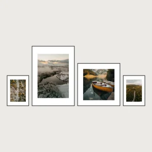 P1 bottom aligned magnetic gallery wall frames 4 frames