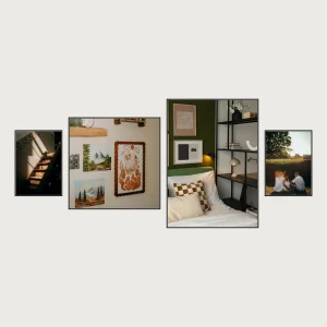 P2 center aligned magnetic gallery wall frames 4 frames