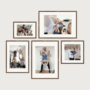 P2 center aligned gallery wall frames 5 frames