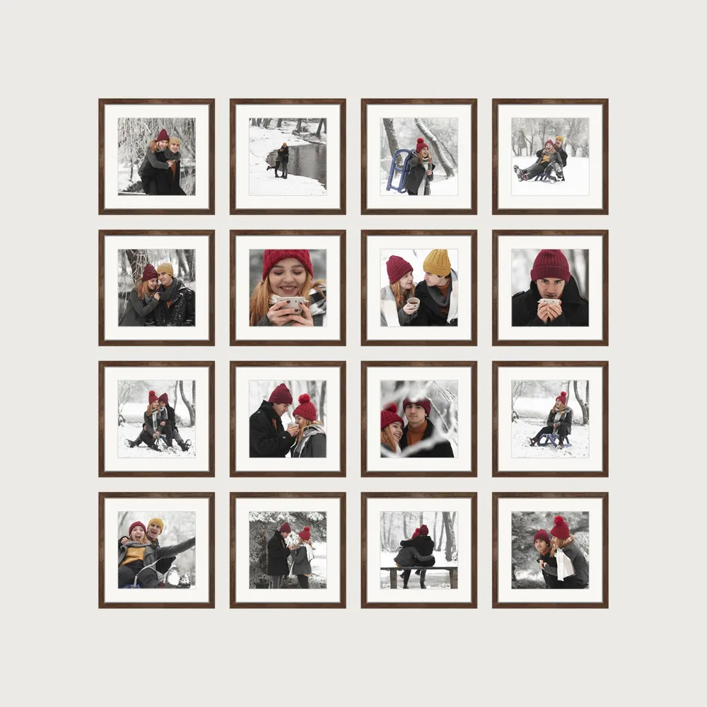 117380 P1 Grid Gallery Wall Frames 16 Frames P1 grid gallery wall frames 16 frames