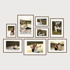 P1 center aligned gallery wall frames 8 frames