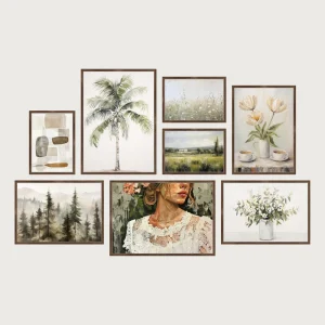 P2 center aligned gallery wall frames 8 frames