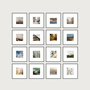 P2 grid magnetic gallery wall frames 16 frames