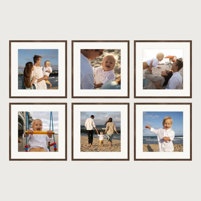 P1 grid gallery wall frames 6 frames