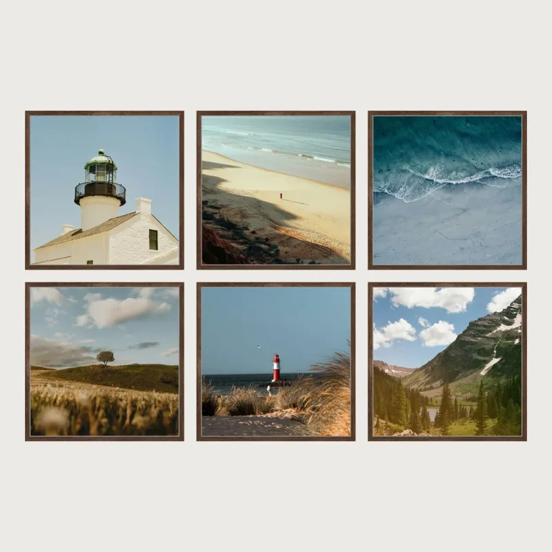 P2 grid gallery wall frames 6 frames