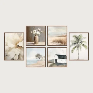P1 symmetrical gallery wall frames 6 frames