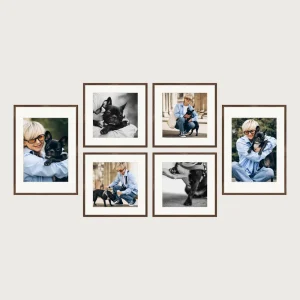 P2 symmetrical gallery wall frames 6 frames